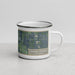 Right View Custom Mount Pleasant Michigan Map Enamel Mug in Afternoon