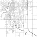 Mount Pleasant Michigan Map Print in Classic Style Zoomed In Close Up Showing Details