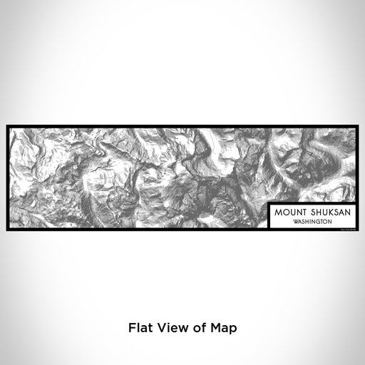 Flat View of Map Custom Mount Shuksan Washington Map Enamel Mug in Classic