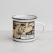 Right View Custom Mount Shuksan Washington Map Enamel Mug in Ember