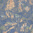 Mount Sneffels Colorado Map Print in Afternoon Style Zoomed In Close Up Showing Details