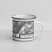 Right View Custom Mount Sneffels Colorado Map Enamel Mug in Classic
