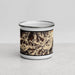 Front View Custom Mount Sneffels Colorado Map Enamel Mug in Ember
