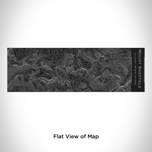 Rendered View of Mount Sneffels Colorado Map Engraving on 10oz Stainless Steel Insulated Cup with Sliding Lid in Black