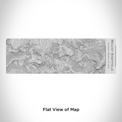 Rendered View of Mount Sneffels Colorado Map Engraving on 10oz Stainless Steel Insulated Cup with Sipping Lid