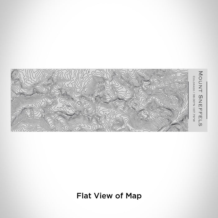 Rendered View of Mount Sneffels Colorado Map Engraving on 10oz Stainless Steel Insulated Cup with Sipping Lid
