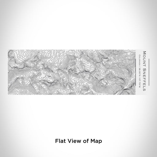 Rendered View of Mount Sneffels Colorado Map Engraving on 10oz Stainless Steel Insulated Cup with Sliding Lid in White
