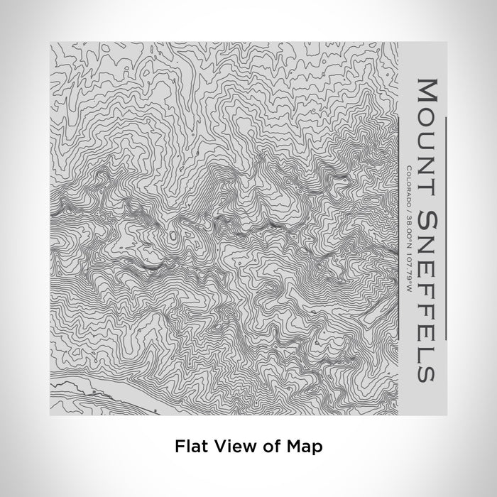 Rendered View of Mount Sneffels Colorado Map Engraving on 17oz Stainless Steel Insulated Tumbler