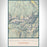 Mount Sneffels Colorado Map Print Portrait Orientation in Woodblock Style With Shaded Background