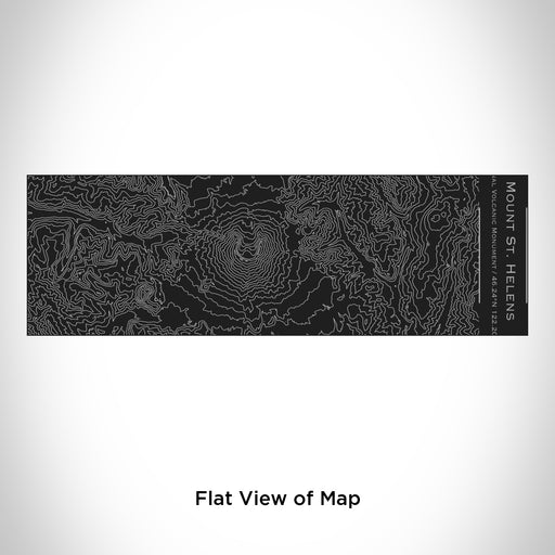 Rendered View of Mount St. Helens National Volcanic Monument Map Engraving on 10oz Stainless Steel Insulated Cup with Sliding Lid in Black