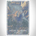 Mount St. Helens Washington Map Print Portrait Orientation in Afternoon Style With Shaded Background