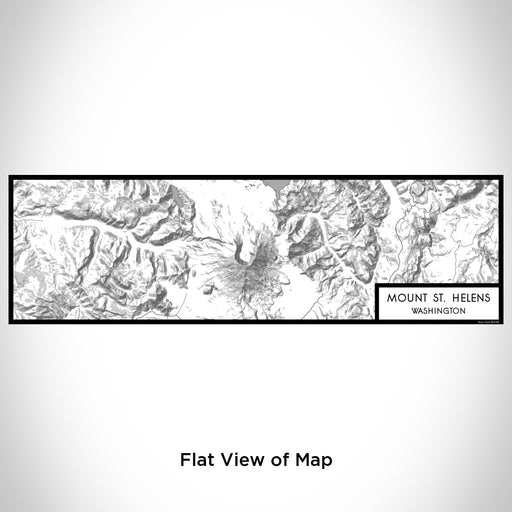 Flat View of Map Custom Mount St. Helens Washington Map Enamel Mug in Classic