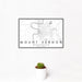 12x18 Mount Vernon Washington Map Print Landscape Orientation in Classic Style With Small Cactus Plant in White Planter