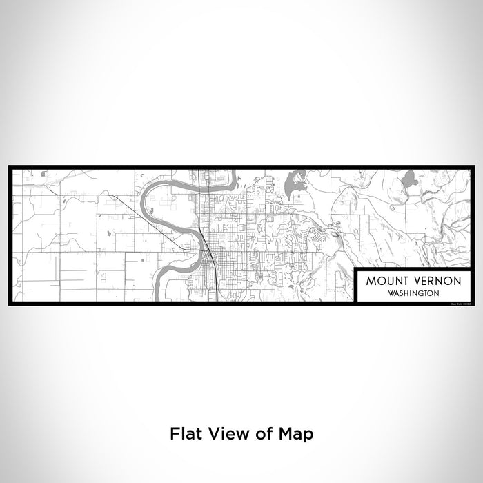 Flat View of Map Custom Mount Vernon Washington Map Enamel Mug in Classic