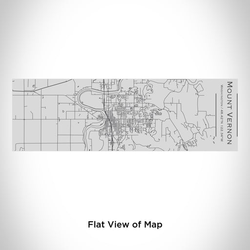 Rendered View of Mount Vernon Washington Map Engraving on 10oz Stainless Steel Insulated Cup with Sipping Lid