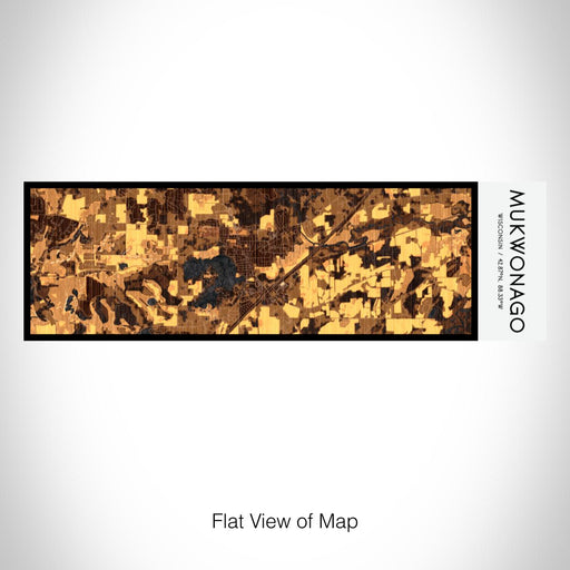 Rendered View of Mukwonago Wisconsin Map on 10oz Stainless Steel Insulated Cup in Ember with Sliding Lid