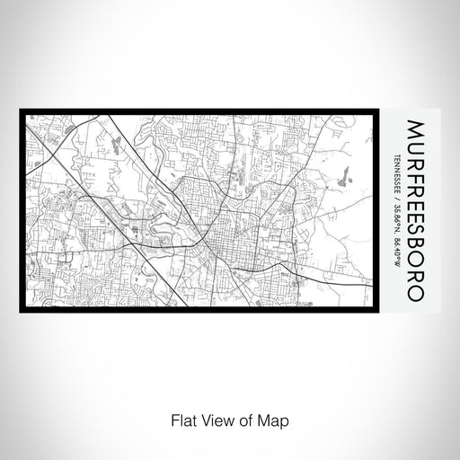 Rendered View of Murfreesboro Tennessee Map on 17oz Stainless Steel Insulated Bottle with printed classic style map