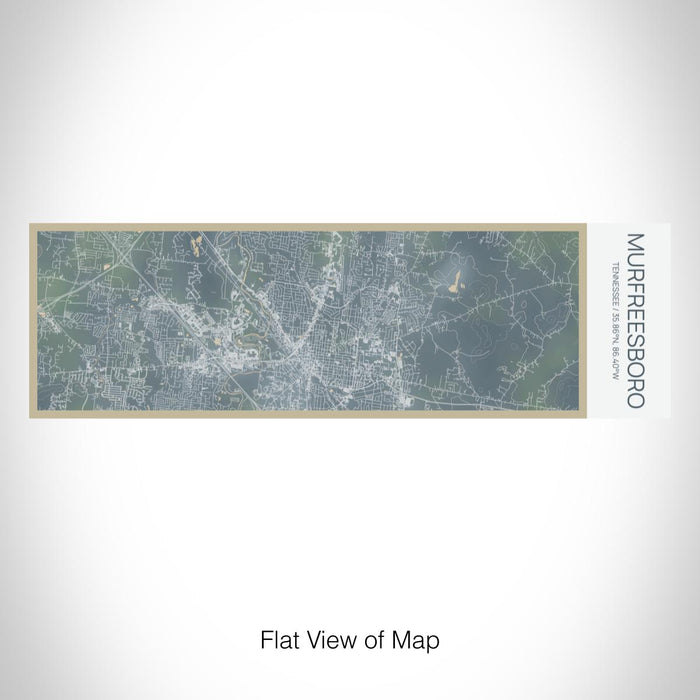 Rendered View of Murfreesboro Tennessee Map on 10oz Stainless Steel Insulated Cup in Afternoon with Sliding Lid