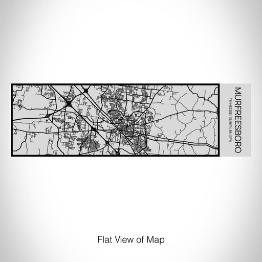 Rendered View of Murfreesboro Tennessee Map on 10oz Stainless Steel Insulated Cup with Sipping Lid