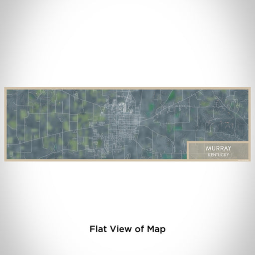 Flat View of Map Custom Murray Kentucky Map Enamel Mug in Afternoon