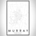 Murray Kentucky Map Print Portrait Orientation in Classic Style With Shaded Background