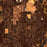 Murray Kentucky Map Print in Ember Style Zoomed In Close Up Showing Details