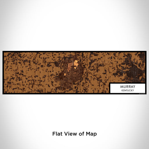 Flat View of Map Custom Murray Kentucky Map Enamel Mug in Ember