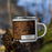 Right View Custom Murray Kentucky Map Enamel Mug in Ember on Grass With Trees in Background