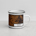 Right View Custom Murray Kentucky Map Enamel Mug in Ember