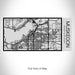 Rendered View of Muskegon Michigan Map on 17oz Stainless Steel Insulated Cola Bottle in Stainless