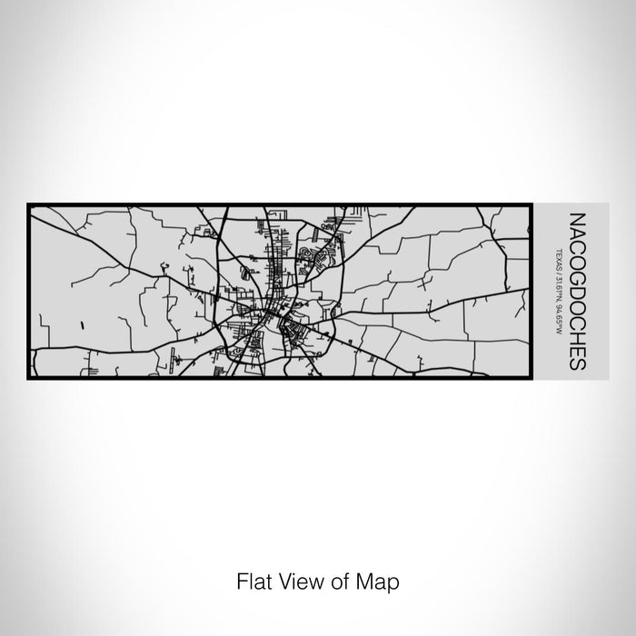 Rendered View of Nacogdoches Texas Map on 10oz Stainless Steel Insulated Cup with Sipping Lid