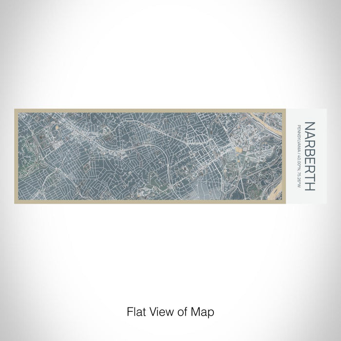 Rendered View of Narberth Pennsylvania Map on 10oz Stainless Steel Insulated Cup in Afternoon with Sliding Lid