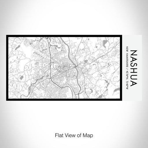 Rendered View of Nashua New Hampshire Map on 17oz Stainless Steel Insulated Bottle with printed classic style map