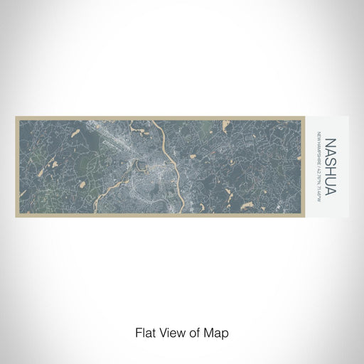 Rendered View of Nashua New Hampshire Map on 10oz Stainless Steel Insulated Cup in Afternoon with Sliding Lid