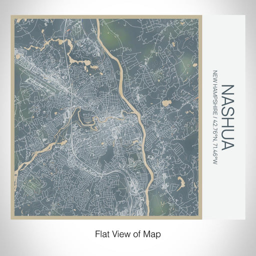 Rendered View of Nashua New Hampshire Map on 17oz Stainless Steel Insulated Tumbler in Afternoon Map Style