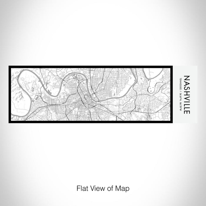 Rendered View of Nashville Tennessee Map on 10oz Stainless Steel Insulated Cup in Classic with Sliding Lid