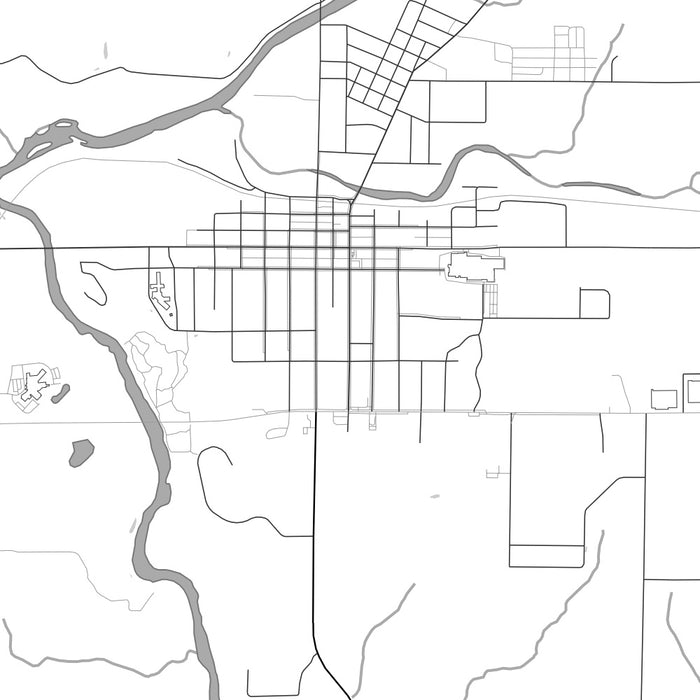 Neillsville Wisconsin Map Print in Classic Style Zoomed In Close Up Showing Details