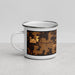 Left View Custom Neillsville Wisconsin Map Enamel Mug in Ember