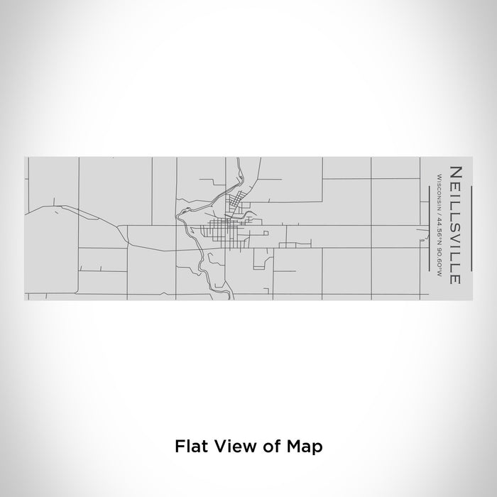 Rendered View of Neillsville Wisconsin Map Engraving on 10oz Stainless Steel Insulated Cup with Sipping Lid