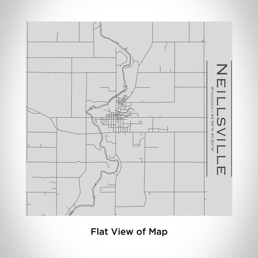 Rendered View of Neillsville Wisconsin Map Engraving on 17oz Stainless Steel Insulated Tumbler