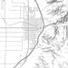 Nephi Utah Map Print in Classic Style Zoomed In Close Up Showing Details