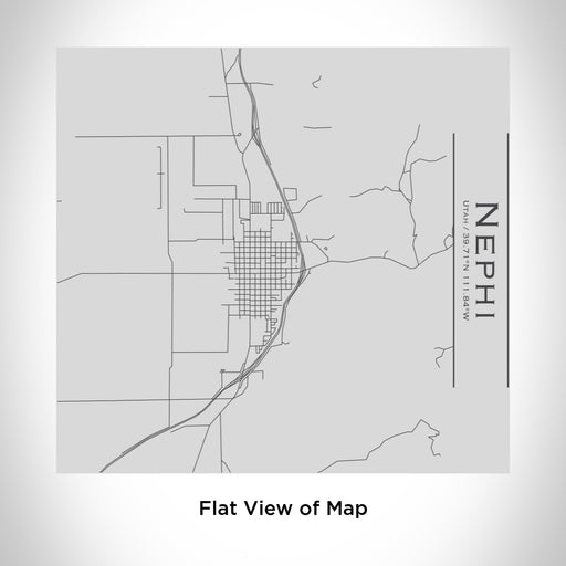 Rendered View of Nephi Utah Map Engraving on 17oz Stainless Steel Insulated Tumbler