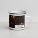 Right View Custom Nevada City California Map Enamel Mug in Ember