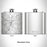 Rendered View of Nevada City California Map Engraving on 6oz Stainless Steel Flask