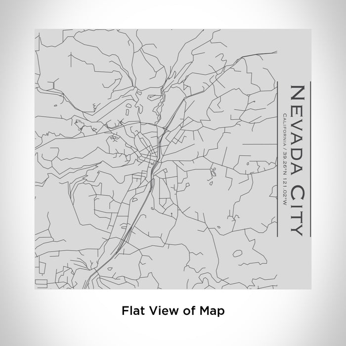 Rendered View of Nevada City California Map Engraving on 17oz Stainless Steel Insulated Tumbler