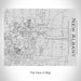 Rendered View of New Albany Ohio Map on 20oz Stainless Steel Insulated Bottle with Bamboo Top