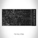 Rendered View of New Albany Ohio Map on 17oz Stainless Steel Insulated Cola Bottle in Black