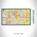 Rendered View of New Albany Ohio Map on 17oz Stainless Steel Insulated Bottle with printed woodblock style map