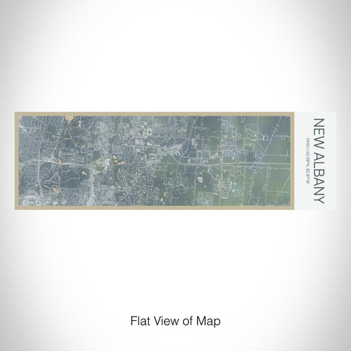 Rendered View of New Albany Ohio Map on 10oz Stainless Steel Insulated Cup in Afternoon with Sliding Lid