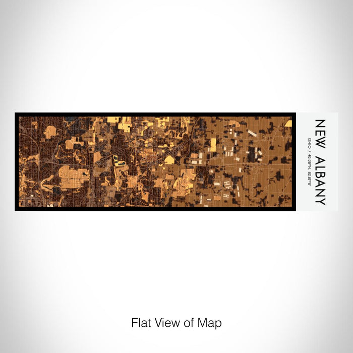 Rendered View of New Albany Ohio Map on 10oz Stainless Steel Insulated Cup in Ember with Sliding Lid